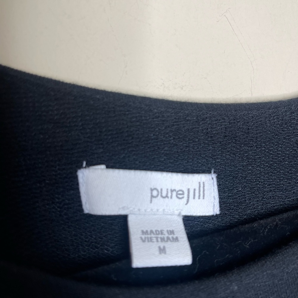 j jill purejill one piece black dress with overshirt - Picture 3 of 5